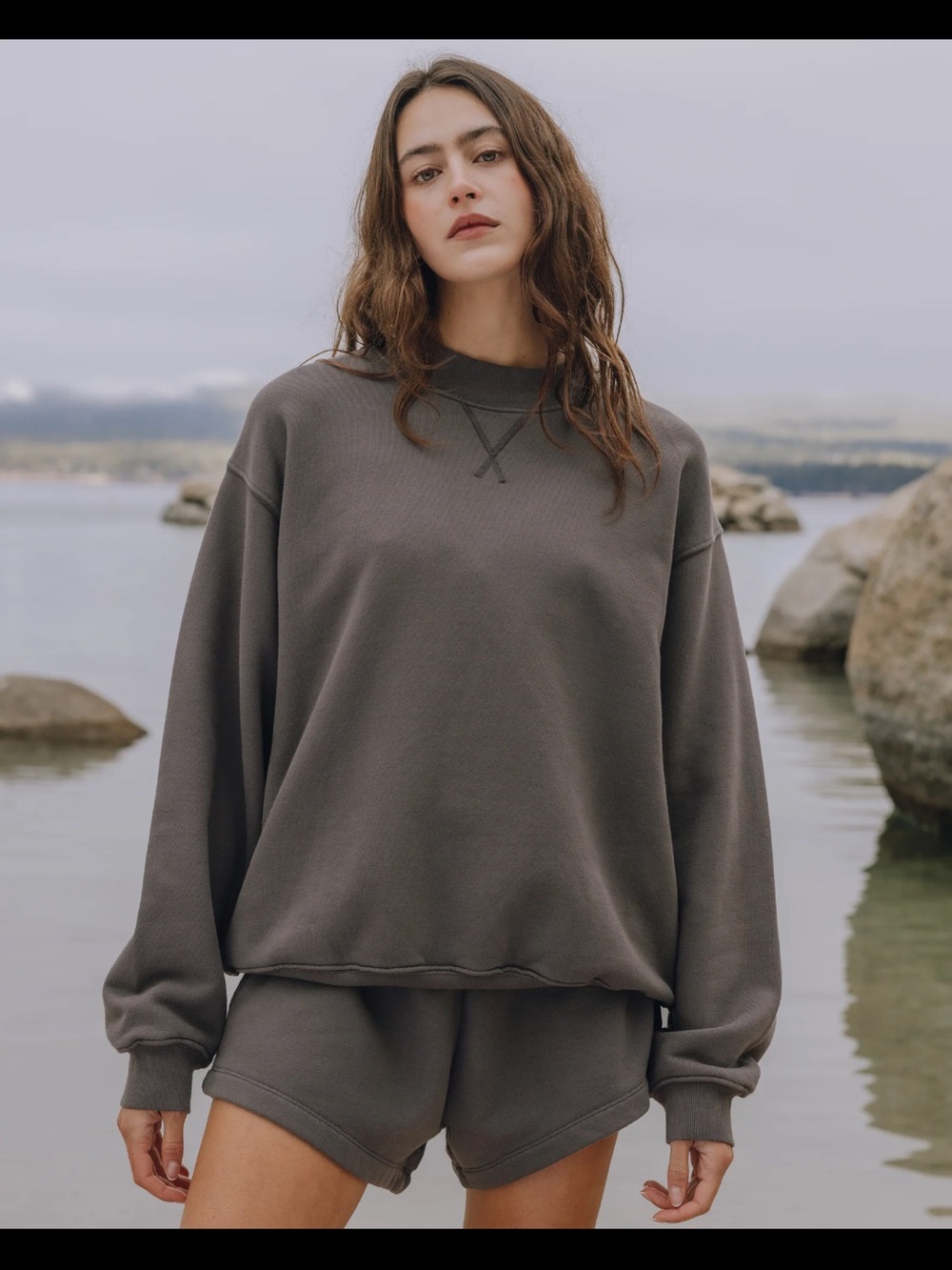 Daily drills Relaxed Crewneck Sweatshirt in vintage black